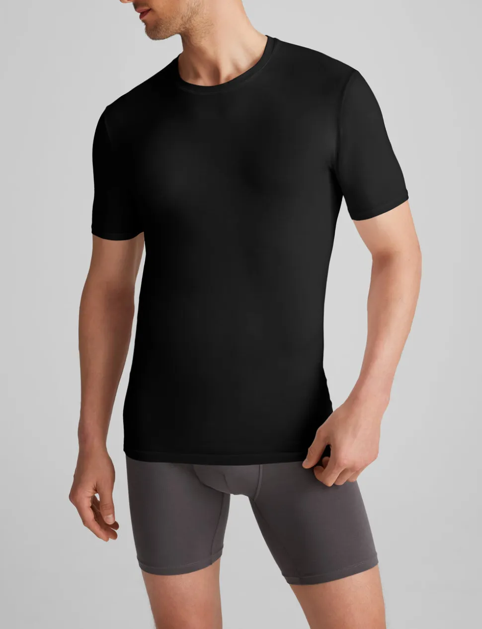 Cool Cotton Crew Neck Stay-Tucked Undershirt