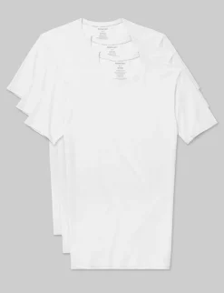 Cool Cotton Crew Neck Stay-Tucked Undershirt (3-Pack)
