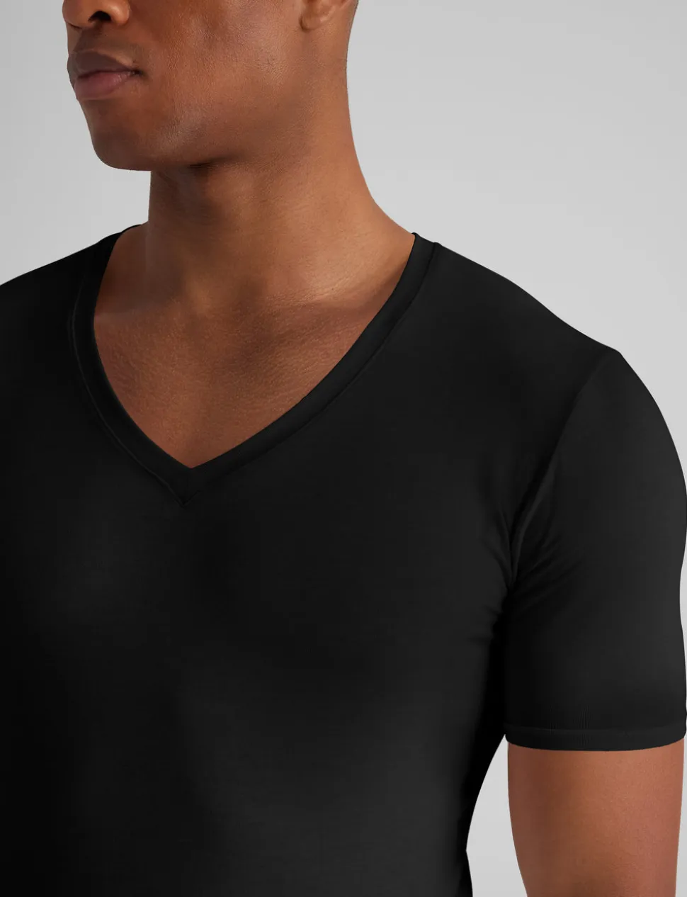 Cool Cotton Deep V-Neck Stay-Tucked Undershirt (6-Pack)