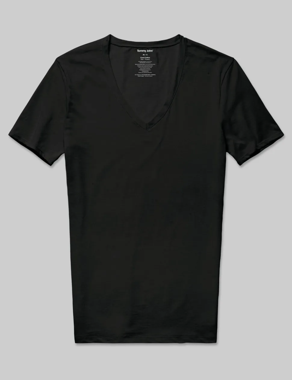 Cool Cotton Deep V-Neck Stay-Tucked Undershirt