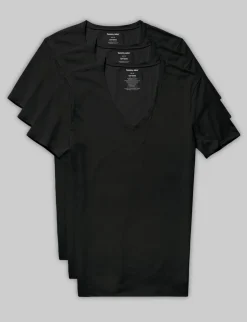 Cool Cotton Deep V-Neck Stay-Tucked Undershirt (3-Pack)