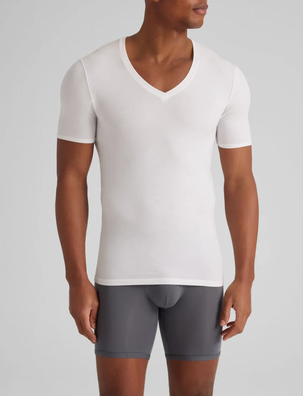 Cool Cotton Deep V-Neck Stay-Tucked Undershirt (3-Pack)