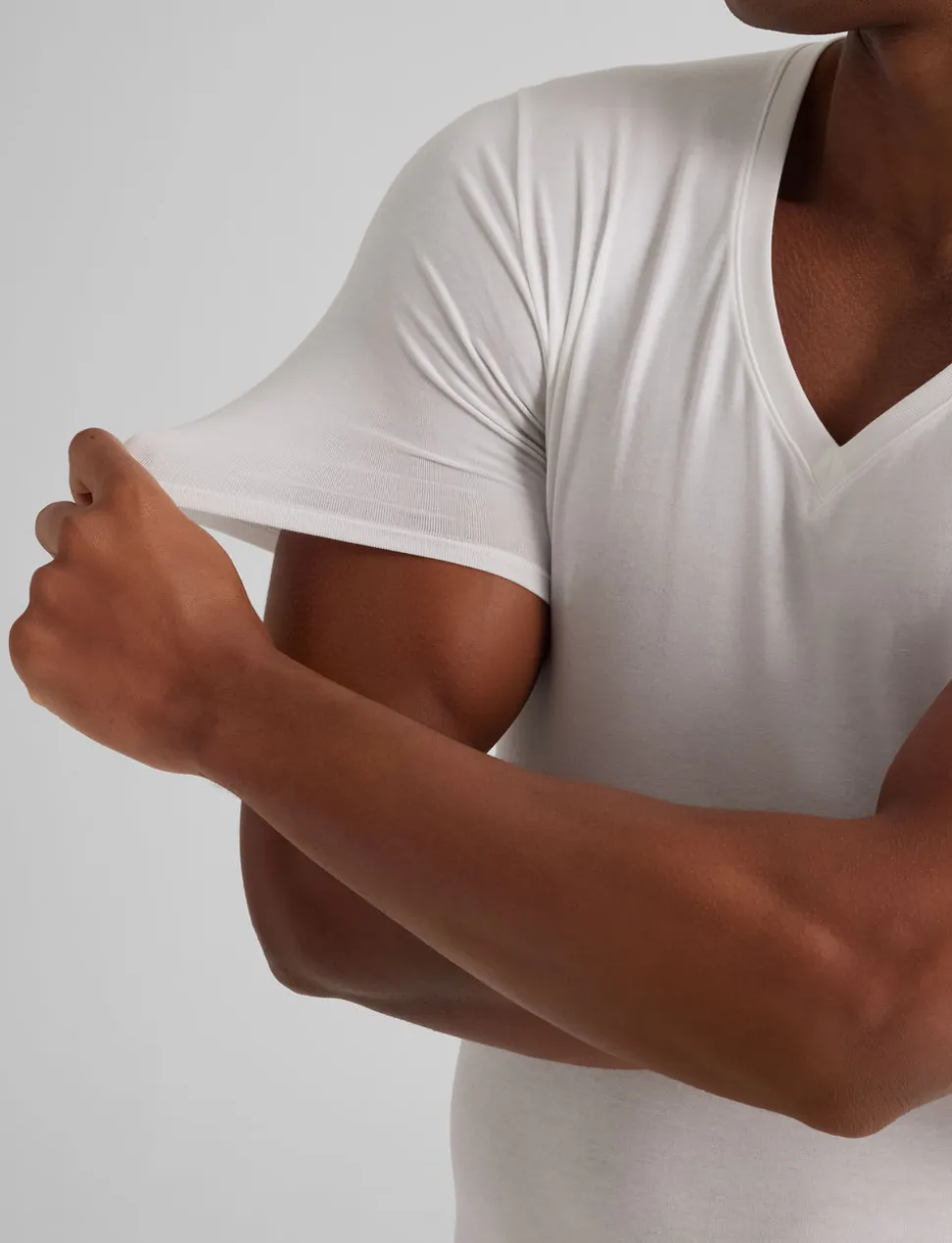 Cool Cotton Deep V-Neck Stay-Tucked Undershirt (3-Pack)