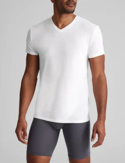 Cool Cotton High V-Neck Modern Fit Undershirt (6-Pack)
