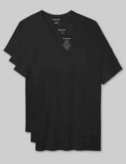 Cool Cotton High V-Neck Modern Fit Undershirt (3-Pack)