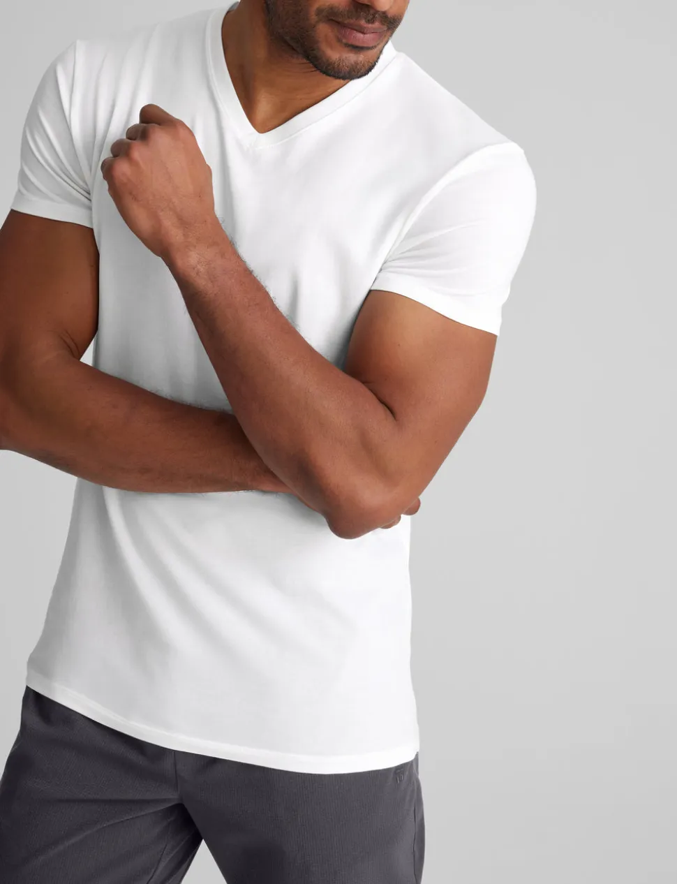 Cool Cotton High V-Neck Modern Fit Undershirt