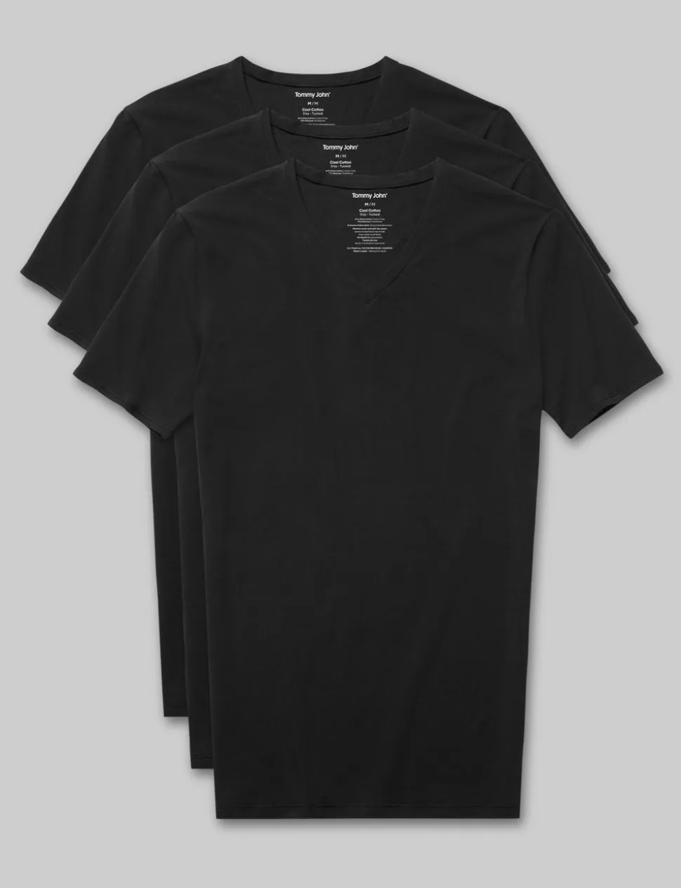 Cool Cotton High V-Neck Stay-Tucked Undershirt (6-Pack)