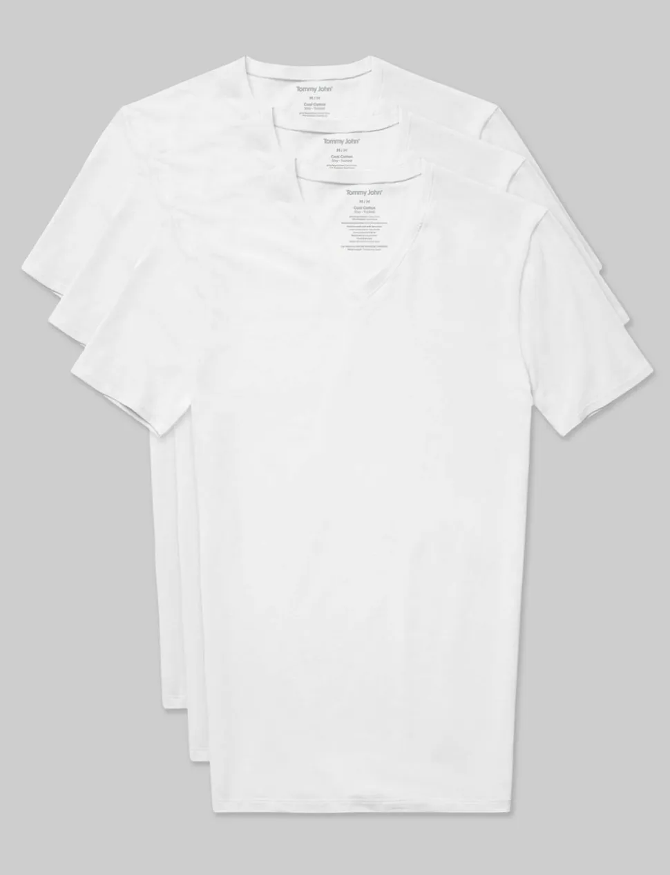 Cool Cotton High V-Neck Stay-Tucked Undershirt (6-Pack)