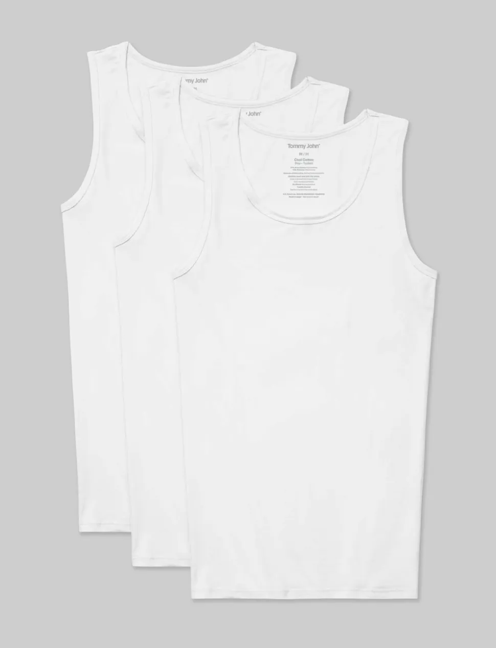 Cool Cotton Tank Stay-Tucked Undershirt (3-Pack)