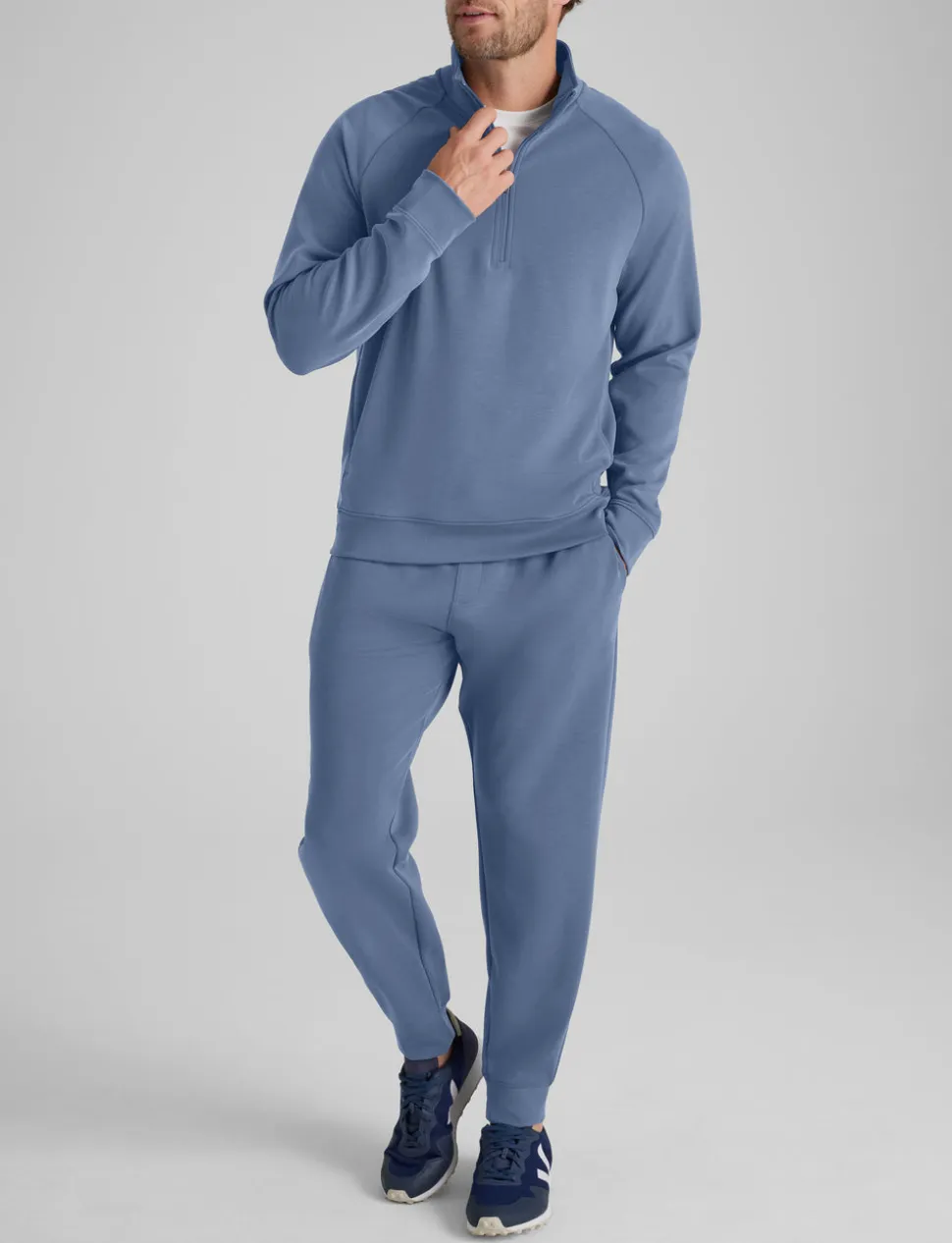 Luxe Traveler Knit Quarter Zip & Jogger Set