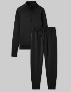 Luxe Traveler Knit Quarter Zip & Jogger Set