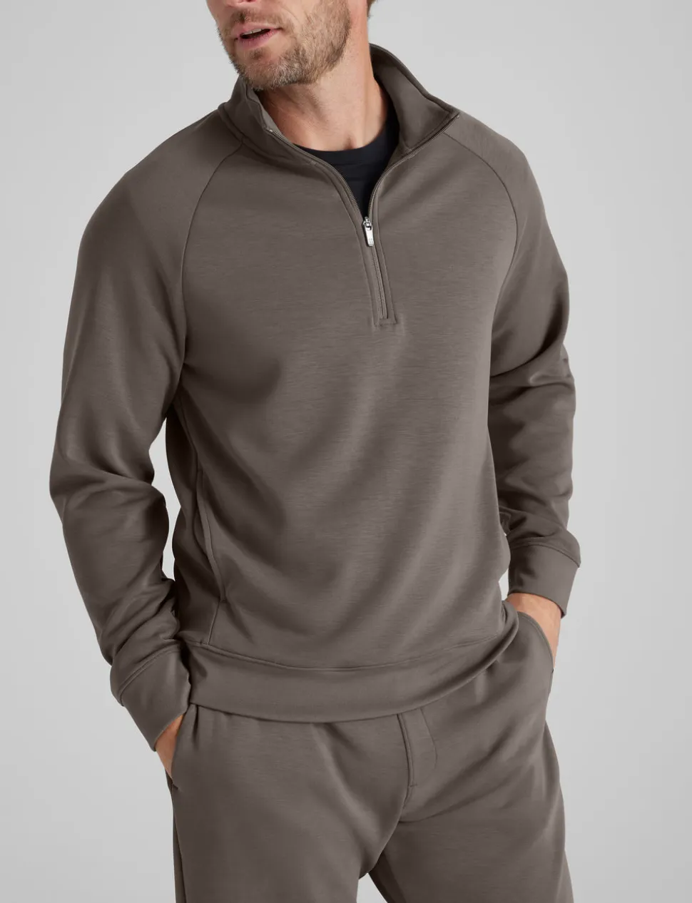 Luxe Traveler Knit Quarter Zip & Short Set