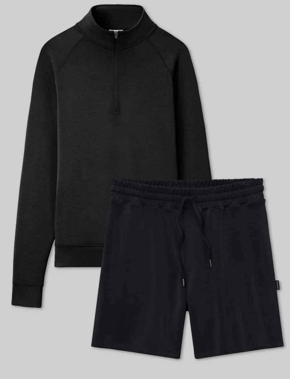 Luxe Traveler Knit Quarter Zip & Short Set