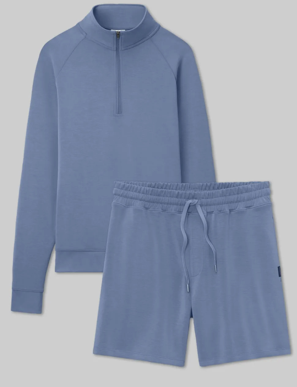 Luxe Traveler Knit Quarter Zip & Short Set