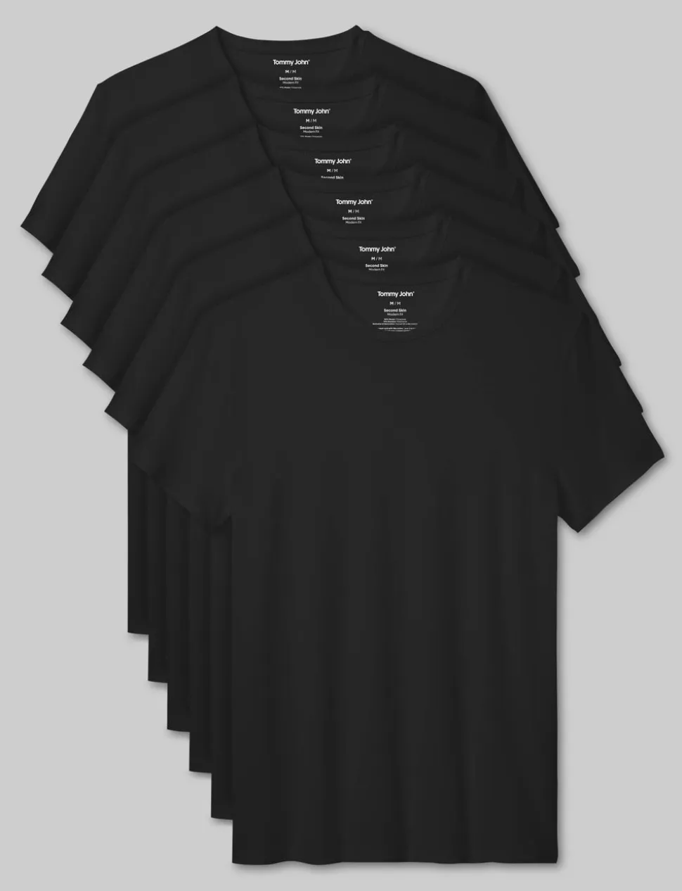 Second Skin Crew Neck Modern Fit Undershirt (3-Pack)