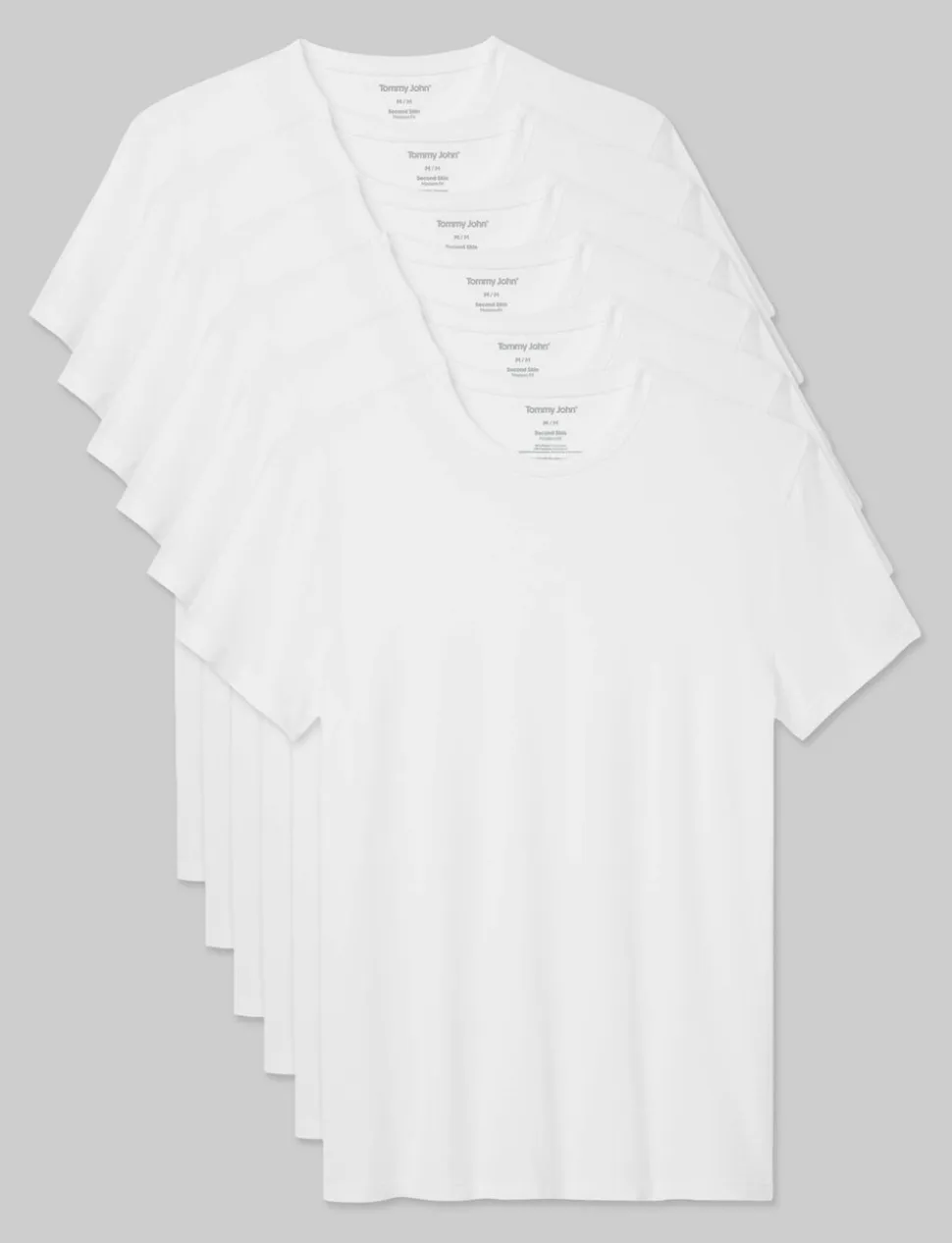 Second Skin Crew Neck Modern Fit Undershirt (3-Pack)