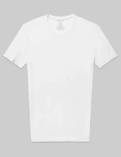 Second Skin Crew Neck Stay-Tucked Undershirt (3-Pack)