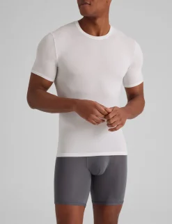 Second Skin Crew Neck Stay-Tucked Undershirt (3-Pack)