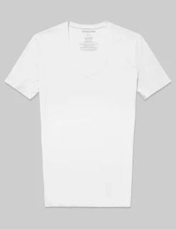 Second Skin Deep V-Neck Stay-Tucked Undershirt (3-Pack)