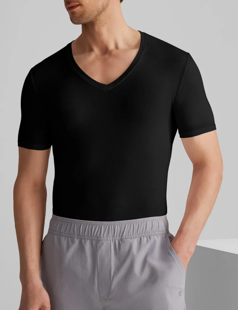 Second Skin Deep V-Neck Stay-Tucked Undershirt (3-Pack)