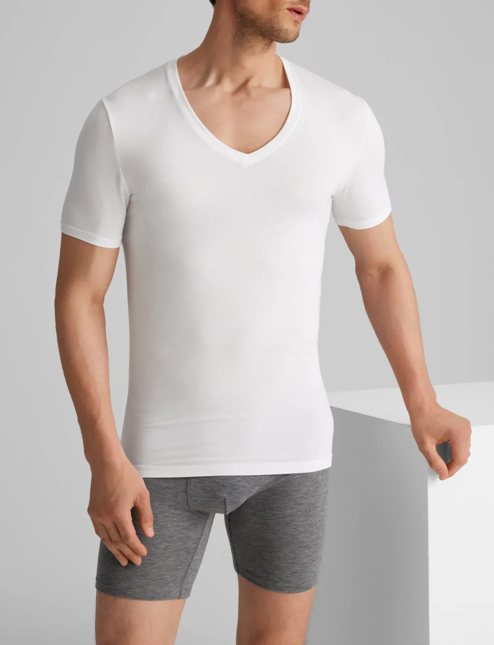 Second Skin Deep V-Neck Stay-Tucked Undershirt (3-Pack)