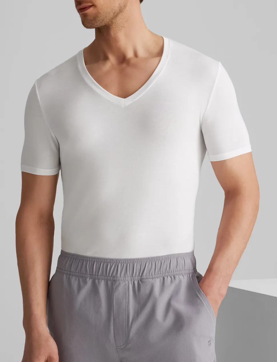 Second Skin Deep V-Neck Stay-Tucked Undershirt (6-Pack)