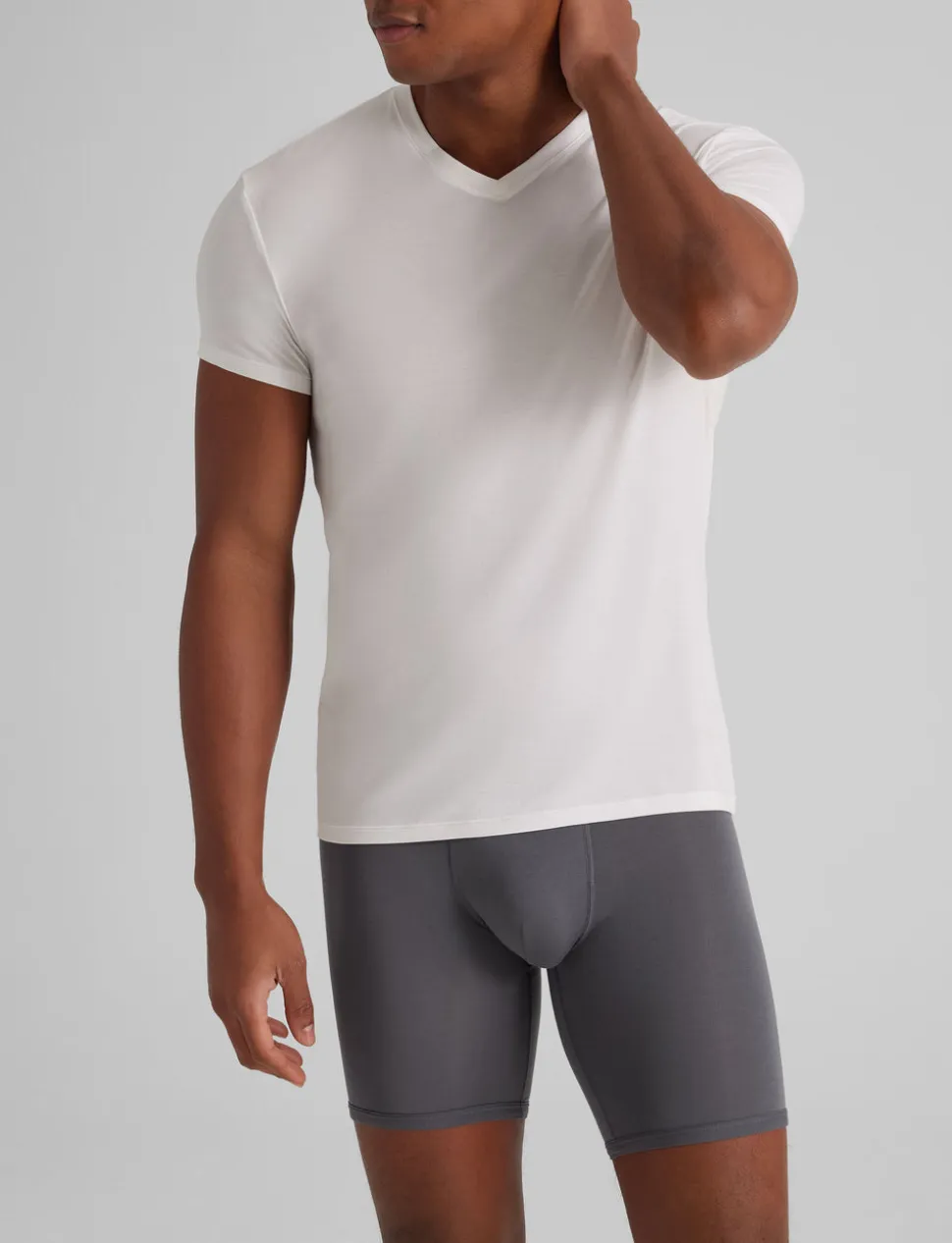 Second Skin High V-Neck Modern Fit Undershirt (6-Pack)