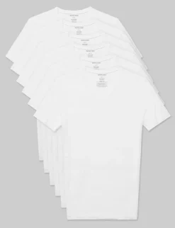 Second Skin High V-Neck Stay-Tucked Undershirt (6-Pack)