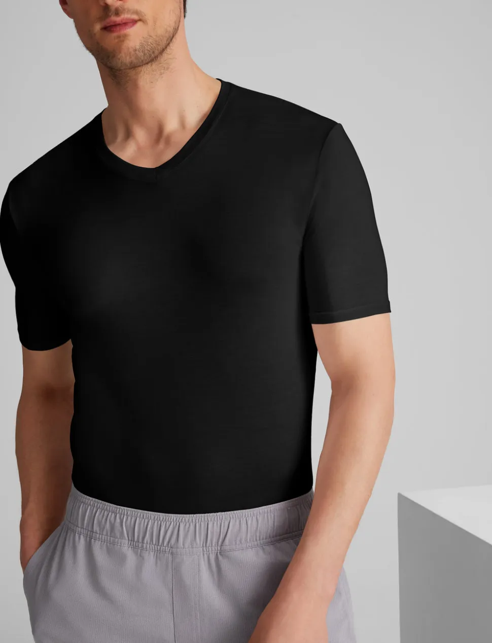 Second Skin High V-Neck Stay-Tucked Undershirt (6-Pack)