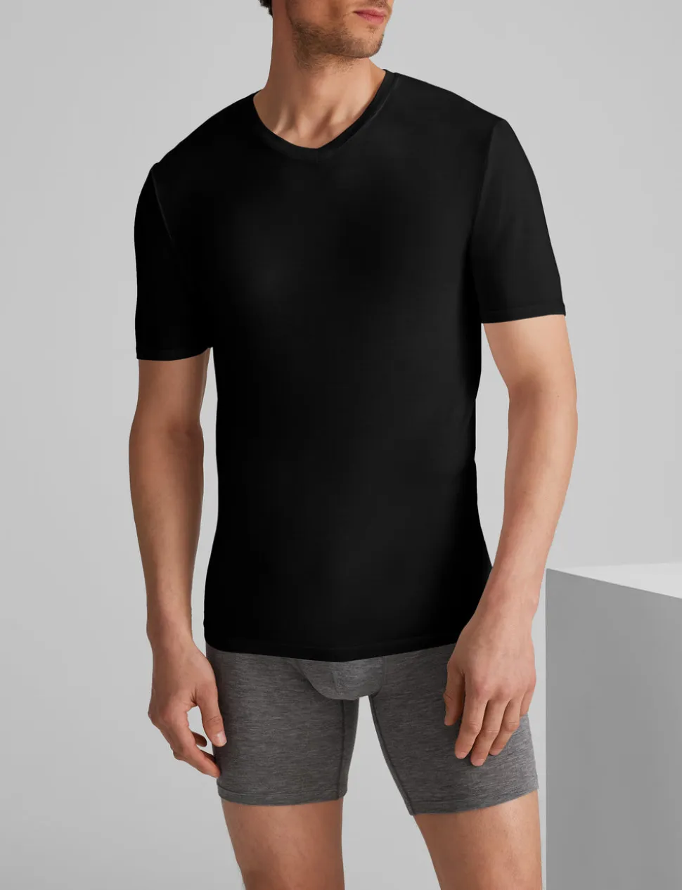 Second Skin High V-Neck Stay-Tucked Undershirt