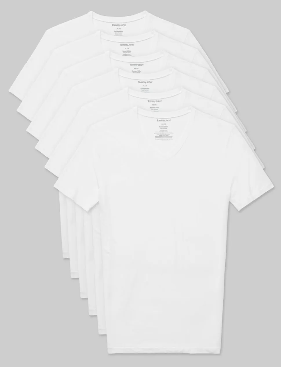 Second Skin High V-Neck Stay-Tucked Undershirt (3-Pack)