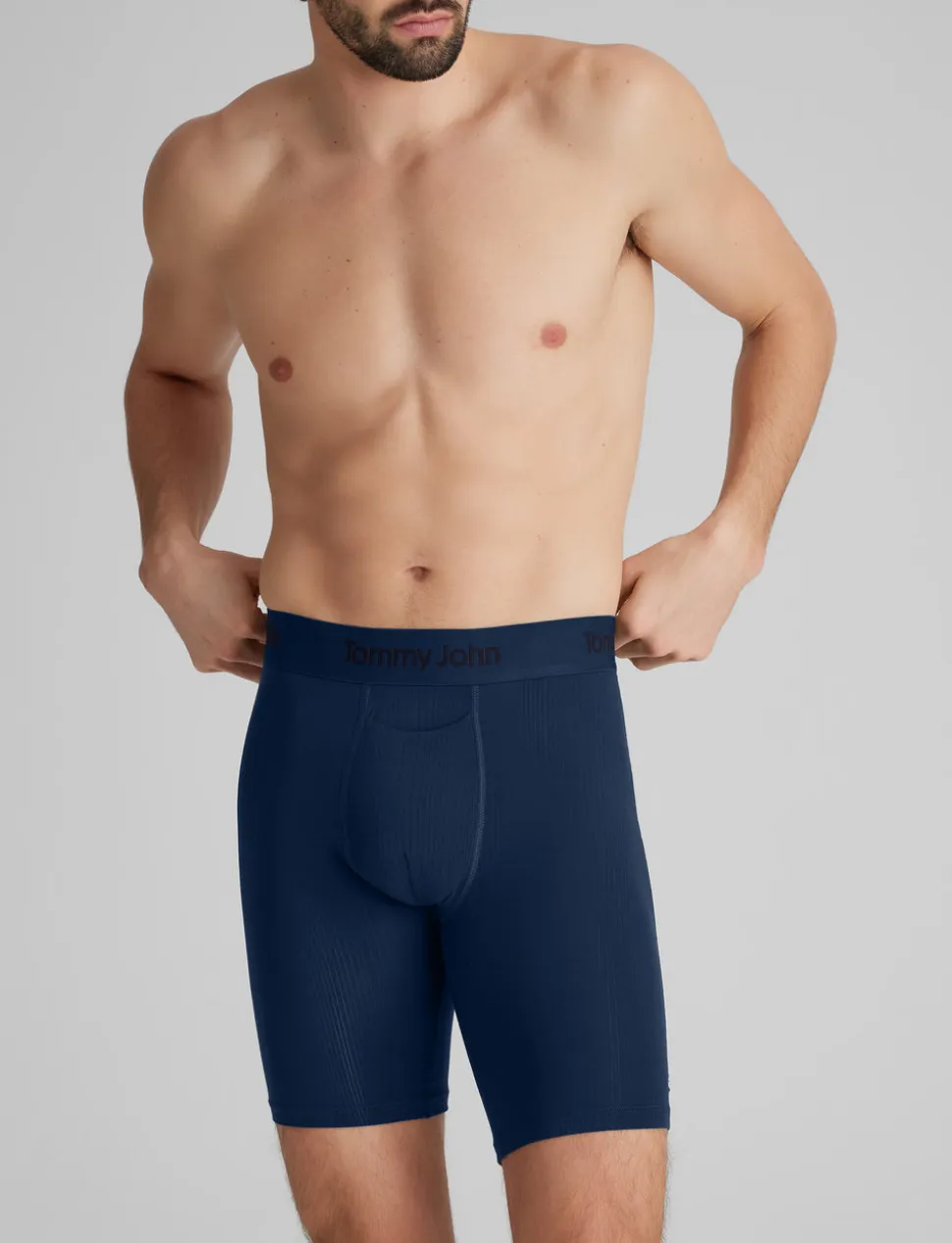 Second Skin Luxe Rib Boxer Brief 8"