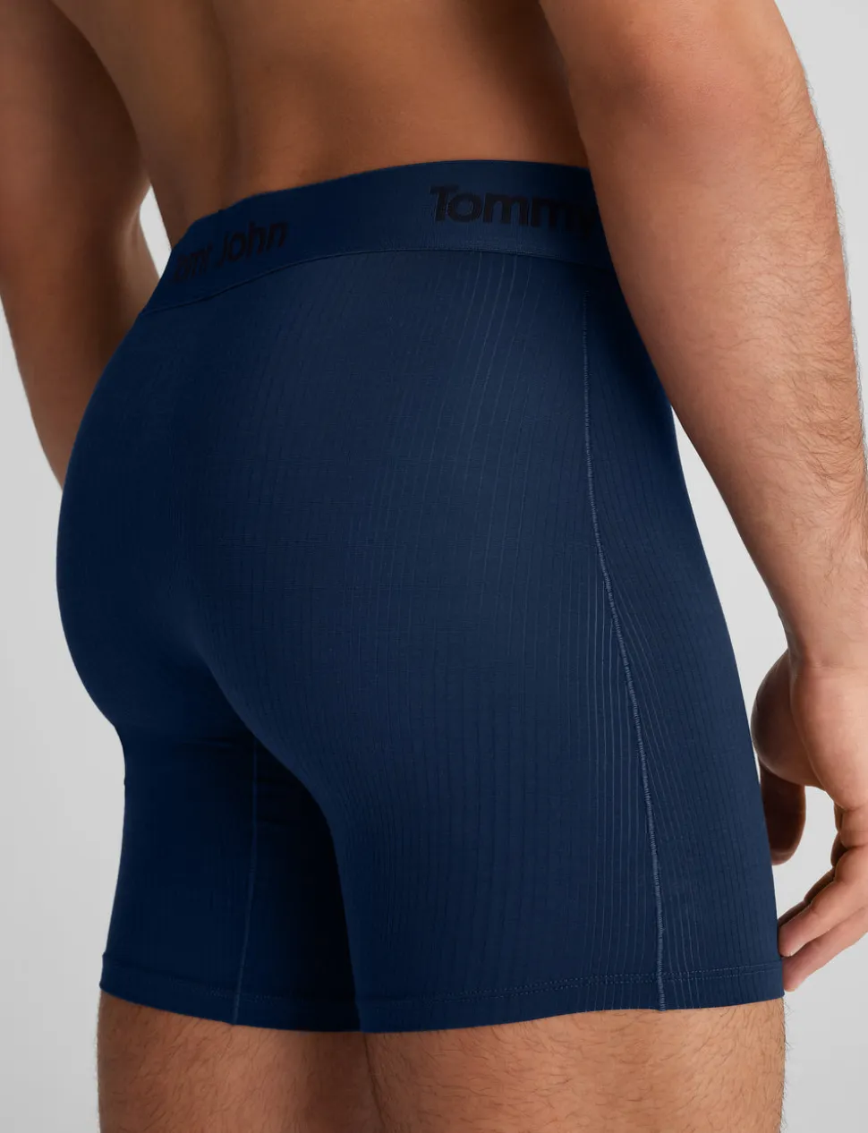 Second Skin Luxe Rib Mid-Length Boxer Brief 6" (6-Pack)