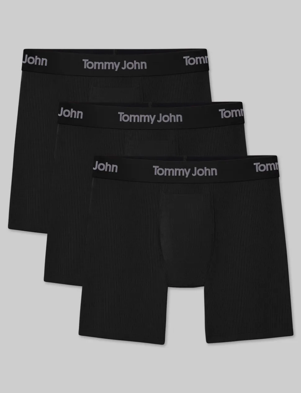 Second Skin Luxe Rib Mid-Length Boxer Brief 6" (6-Pack)