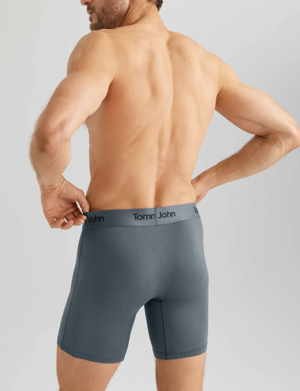 Second Skin Luxe Rib Mid-Length Boxer Brief 6" (6-Pack)