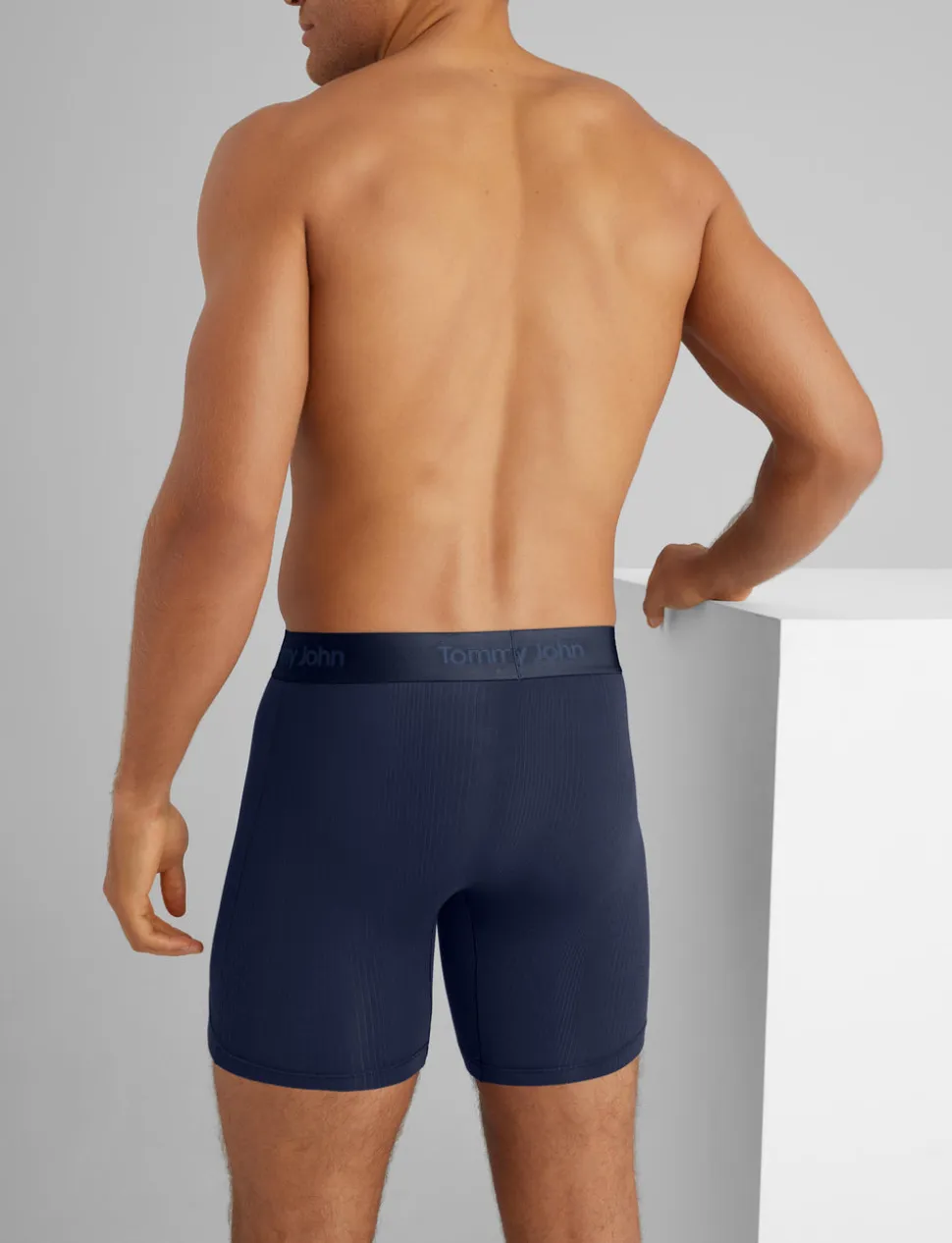 Second Skin Luxe Rib Mid-Length Boxer Brief 6" (3-Pack)