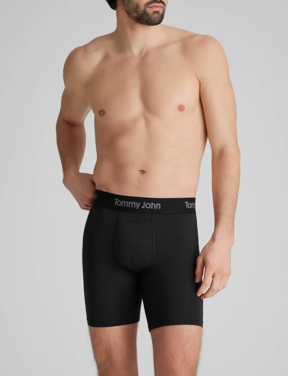 Second Skin Luxe Rib Mid-Length Boxer Brief 6" (3-Pack)