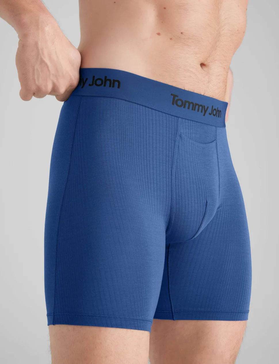 Second Skin Luxe Rib Mid-Length Boxer Brief 6"
