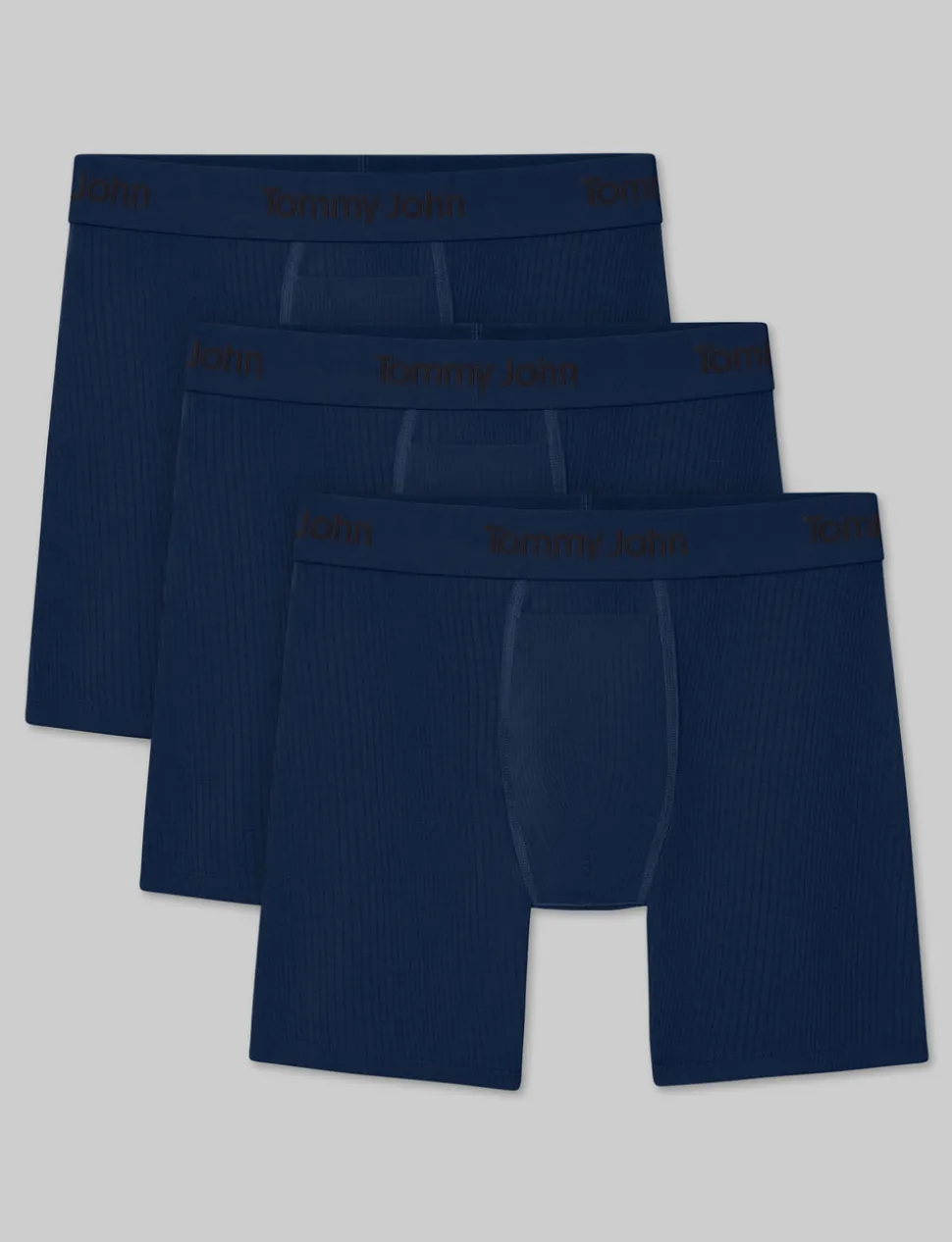 Second Skin Luxe Rib Mid-Length Boxer Brief 6"