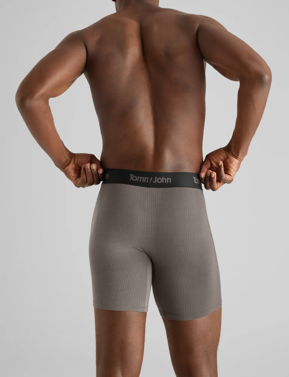 Second Skin Luxe Rib Mid-Length Boxer Brief 6"