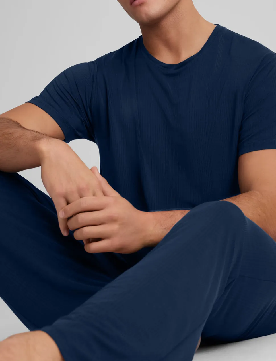 Second Skin Luxe Rib Sleep Tee & Pant Set
