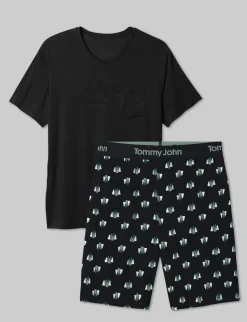 Second Skin Sleep Pocket Tee & Short Set