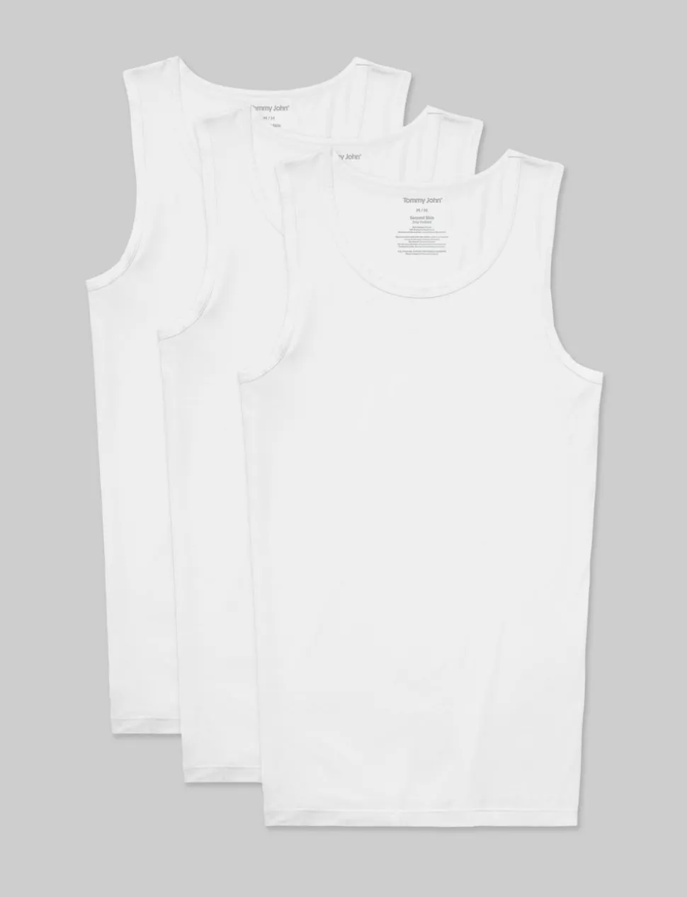 Second Skin Tank Stay-Tucked Undershirt (3-Pack)