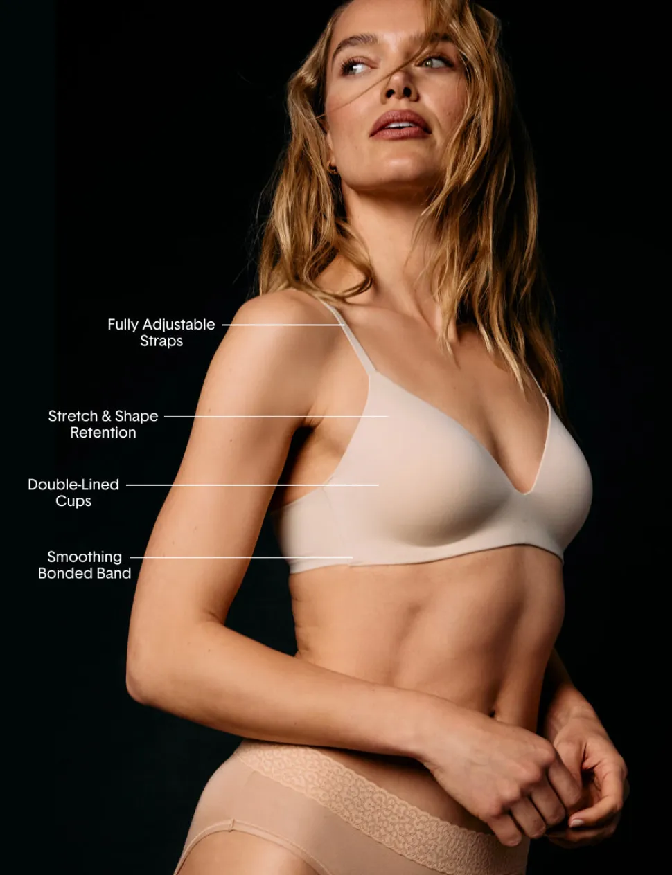 Second Skin Wireless T-Shirt Bra & Light Support Bra (2-Pack)