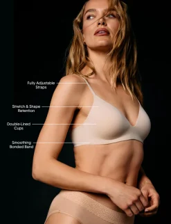Second Skin Wireless T-Shirt Bra & Light Support Bra (2-Pack)