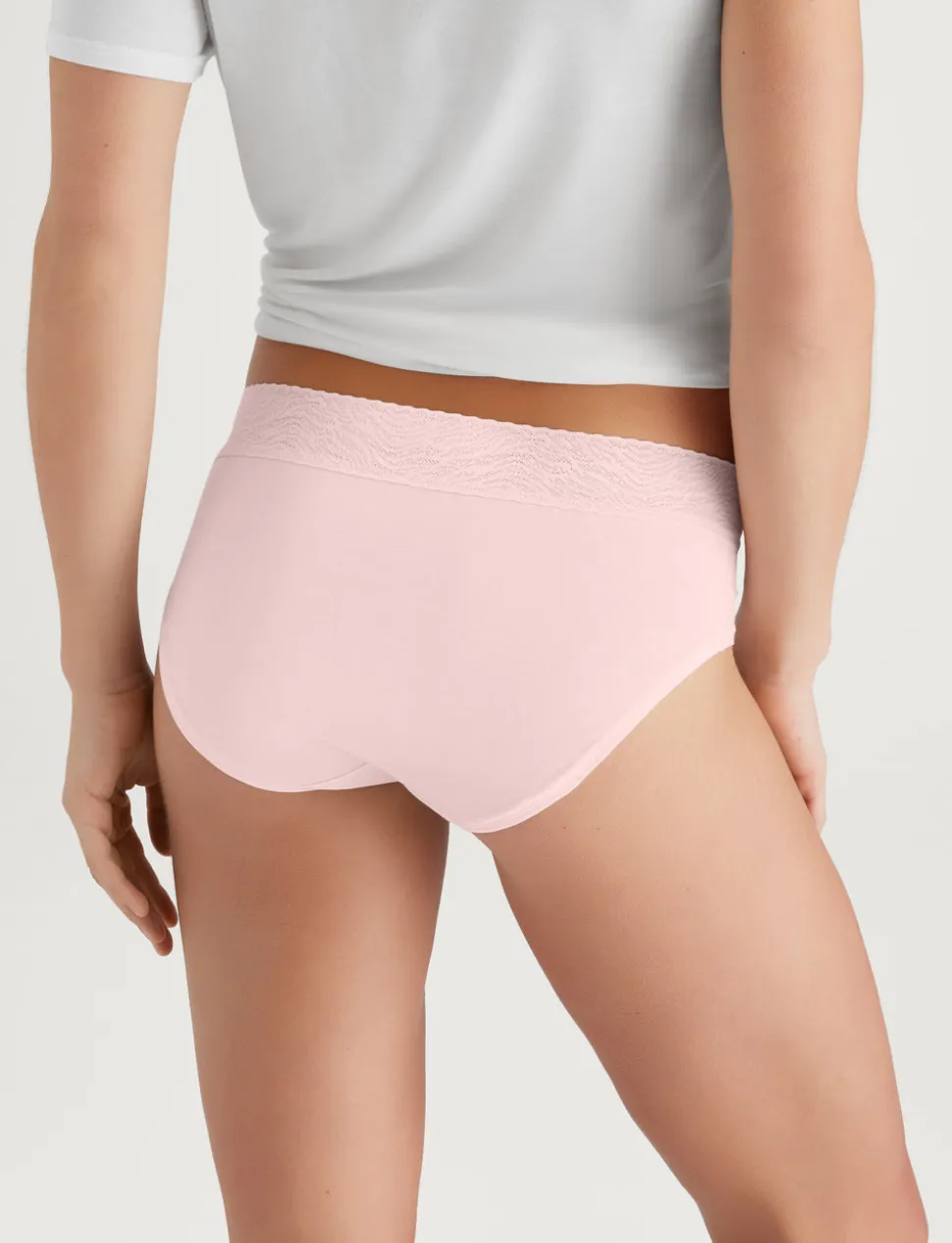 Women's Cool Cotton Brief, Lace Waist