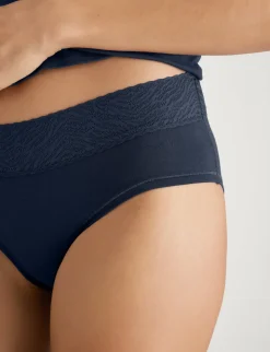 Women's Cool Cotton Brief, Lace Waist