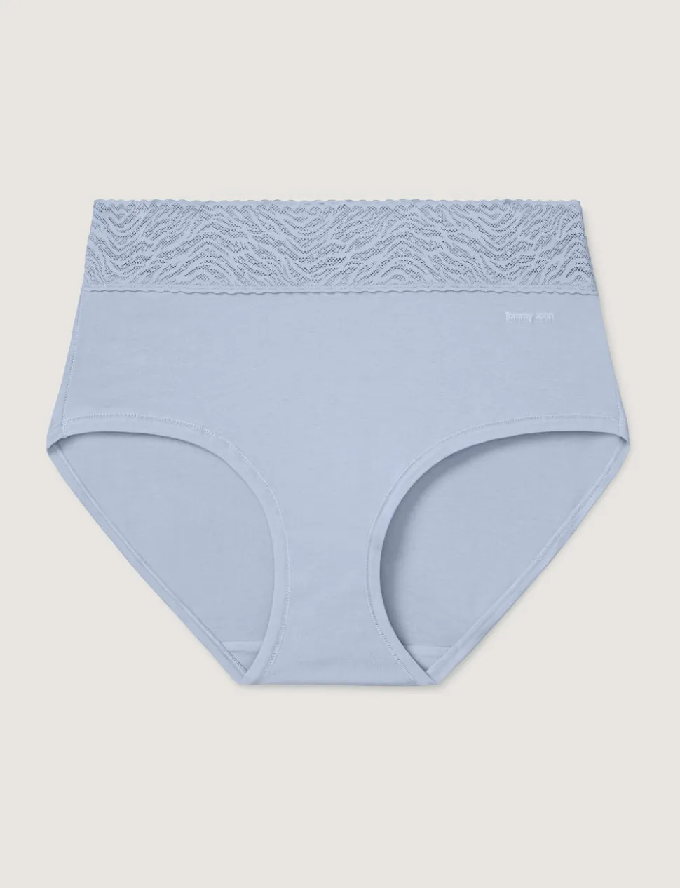 Women's Cool Cotton High Rise Brief, Lace Waist