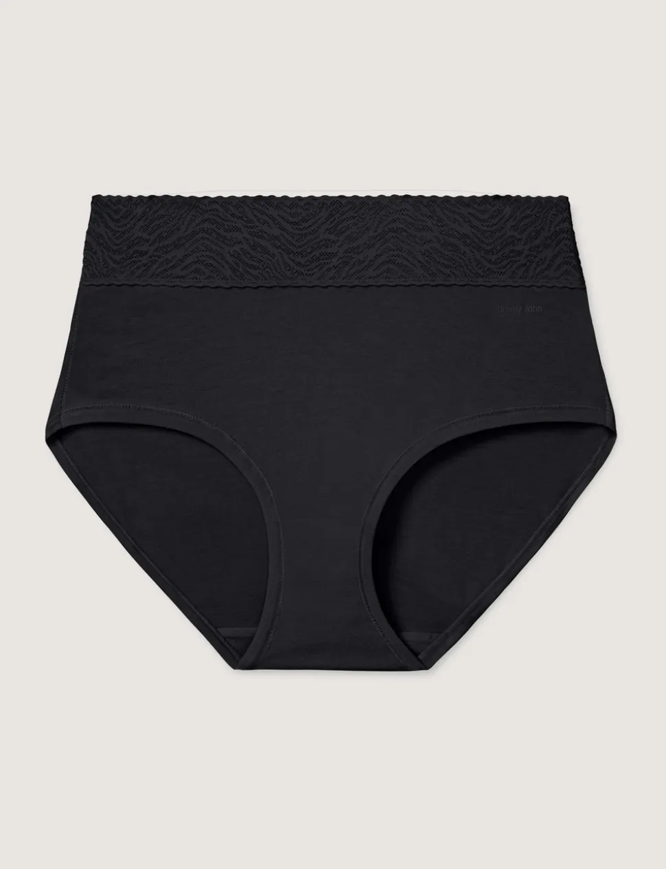 Women's Cool Cotton High Rise Brief, Lace Waist