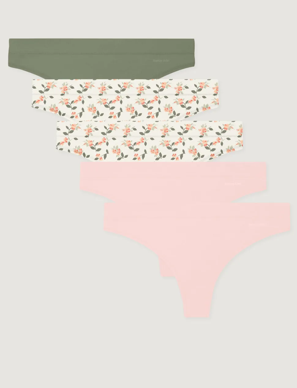 Women's Cool Cotton Thong (5-Pack)